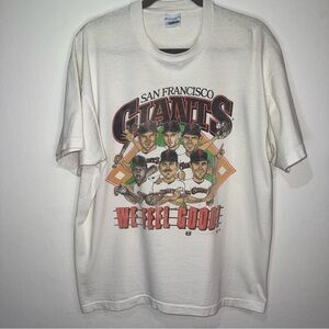 Vintage Giants We Feel Good 1989 Shirt Stitch Size XL 80s San Francisco Clark